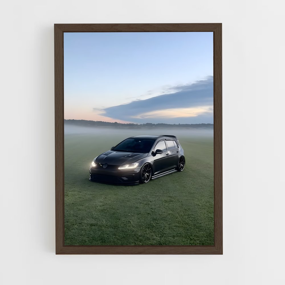Poster Golf Noir Émeraude – affiche Volkswagen (vue 5)